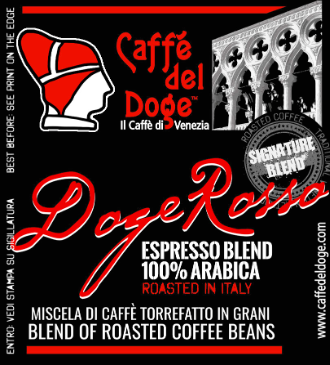 Caffé in Grani "Doge Rosso" 100% Arabica. 1 kg.