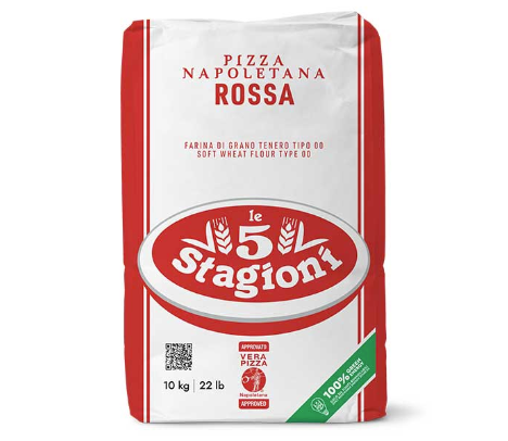0701012 Farina Italiana 5 Stagioni 00 Napoletana Rossa. 10 kg.