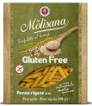 Penne senza Glutine Molisana. 0,4 kg.