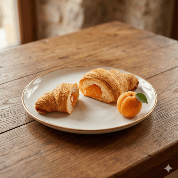 Croissant all'Albicocca. 0,09 kg.