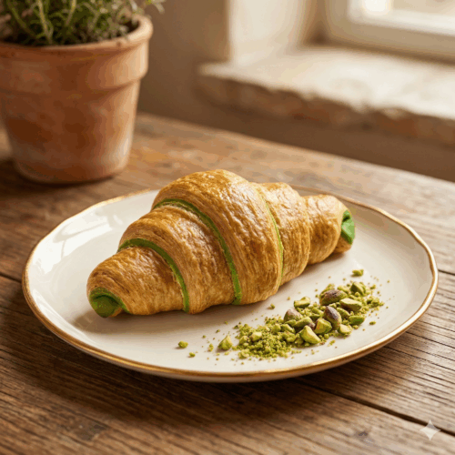 Croissant al Pistacchio. 0,09 kg.