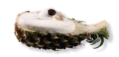 1001212 Ananas Ripieno di Gelato. 0,09 kg.
