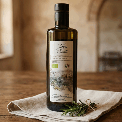 Olio d'Oliva Extra Vergine Italiano BIO. 0,5 kg.