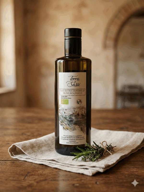 1301003 Olio d'Oliva Extra Vergine Italiano BIO. 0,5 kg.