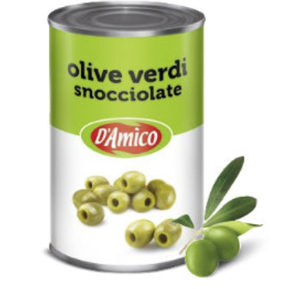 Olive Verdi Snocciolate Italiane. 4 kg.