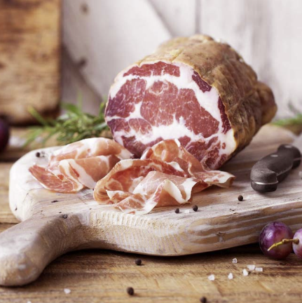 Coppa stagionata  Italiana. 1,2 kg.
